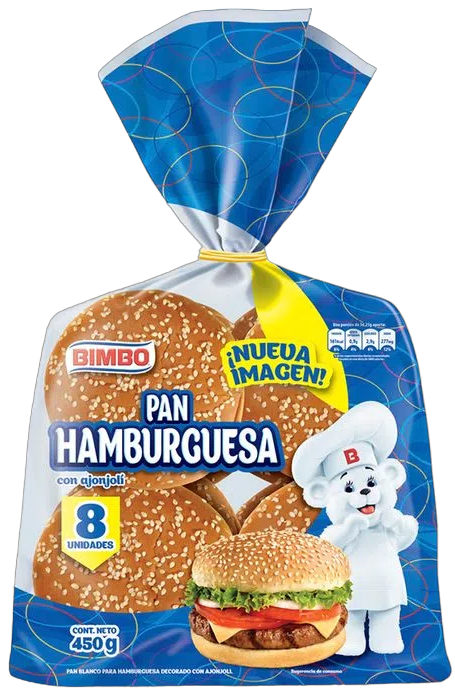 pan de hamburguesa bimbo